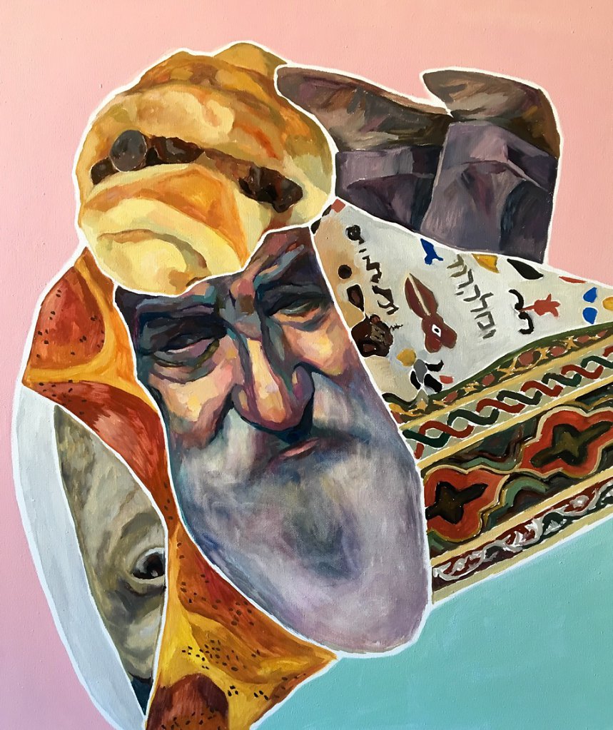 “Barbushela” oil and acrylic on canvas, 80 х 70 сm, 2016